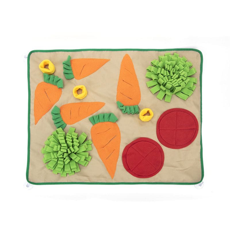 Happy Farm Vegetable Garden Pet Sniffing Forage Mat for Rabbits and Small Animals - Image 5