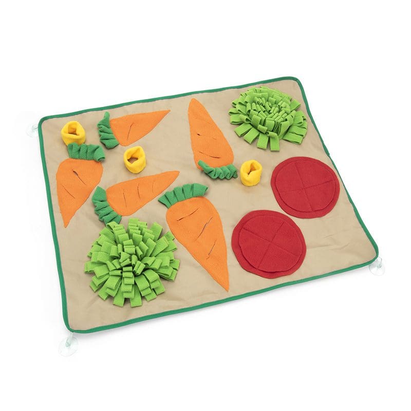 Happy Farm Vegetable Garden Pet Sniffing Forage Mat for Rabbits and Small Animals - Image 2