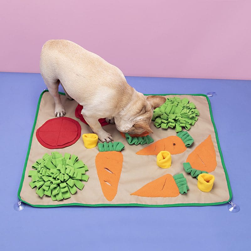 Happy Farm Vegetable Garden Pet Sniffing Forage Mat for Rabbits and Small Animals