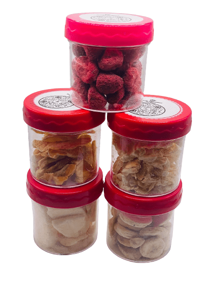Freeze Dried Fruit Crisps Treats for Rabbits and Small Animals - Apples, Strawberries, Bananas, Pineapples, and Mangos