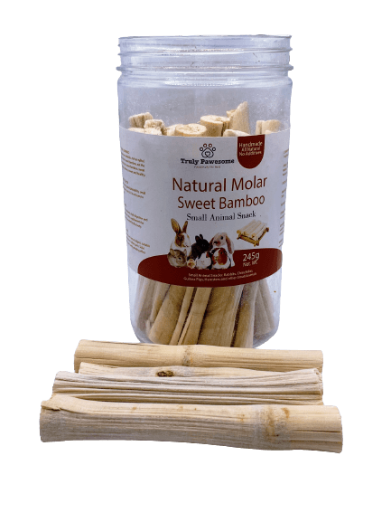 Sweet Dried Bamboo Sticks Chew Toy Treat For Rabbits, Hamsters, Guinea Pigs, Chinchillas and Small Rodents.