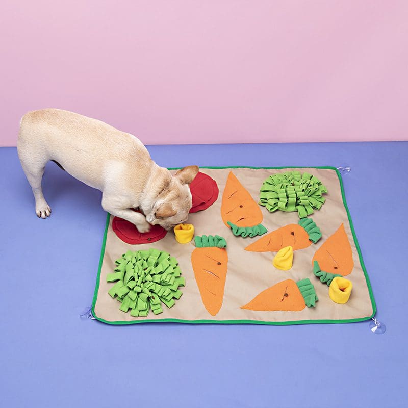 Happy Farm Vegetable Garden Pet Sniffing Forage Mat for Rabbits and Small Animals - Image 3