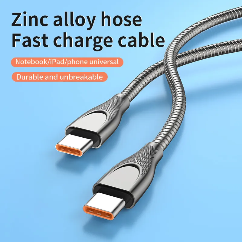 Durable Bite-Resistance Braided Stainless Steel Fast Charging Phone Data Cable For Pet Owners - Image 13