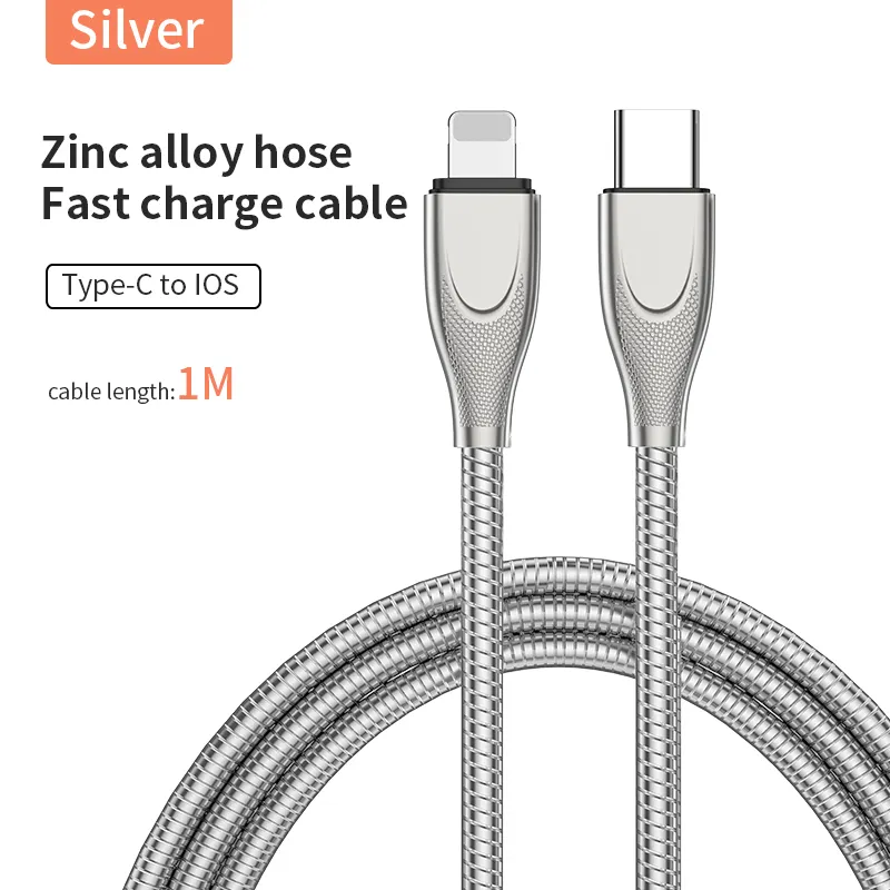 Durable Bite-Resistance Braided Stainless Steel Fast Charging Phone Data Cable For Pet Owners - Image 12