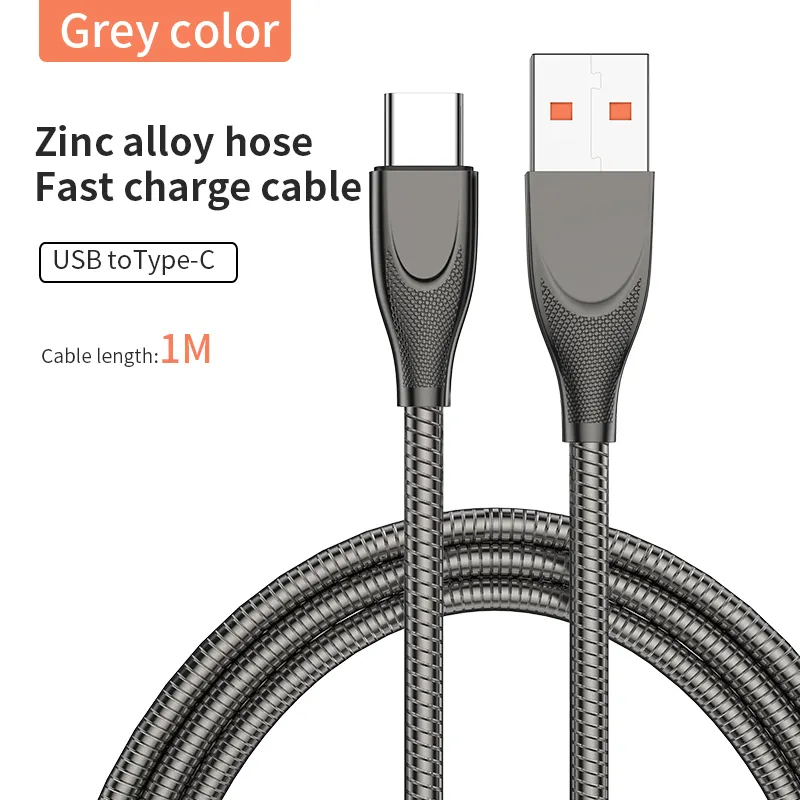 Durable Bite-Resistance Braided Stainless Steel Fast Charging Phone Data Cable For Pet Owners - Image 7
