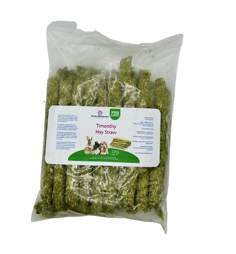 Timothy Hay Straws Pack of 236g For Rabbits, Hamsters, Guinea Pigs, Chinchillas & Small Rodents