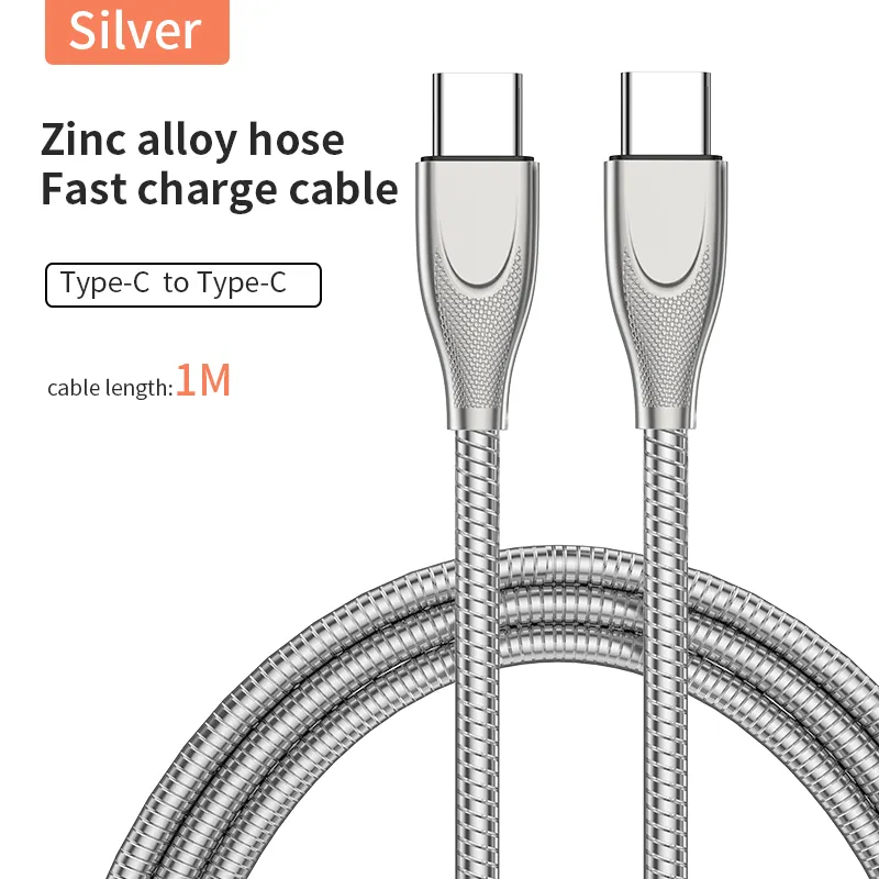 Durable Bite-Resistance Braided Stainless Steel Fast Charging Phone Data Cable For Pet Owners - Image 3